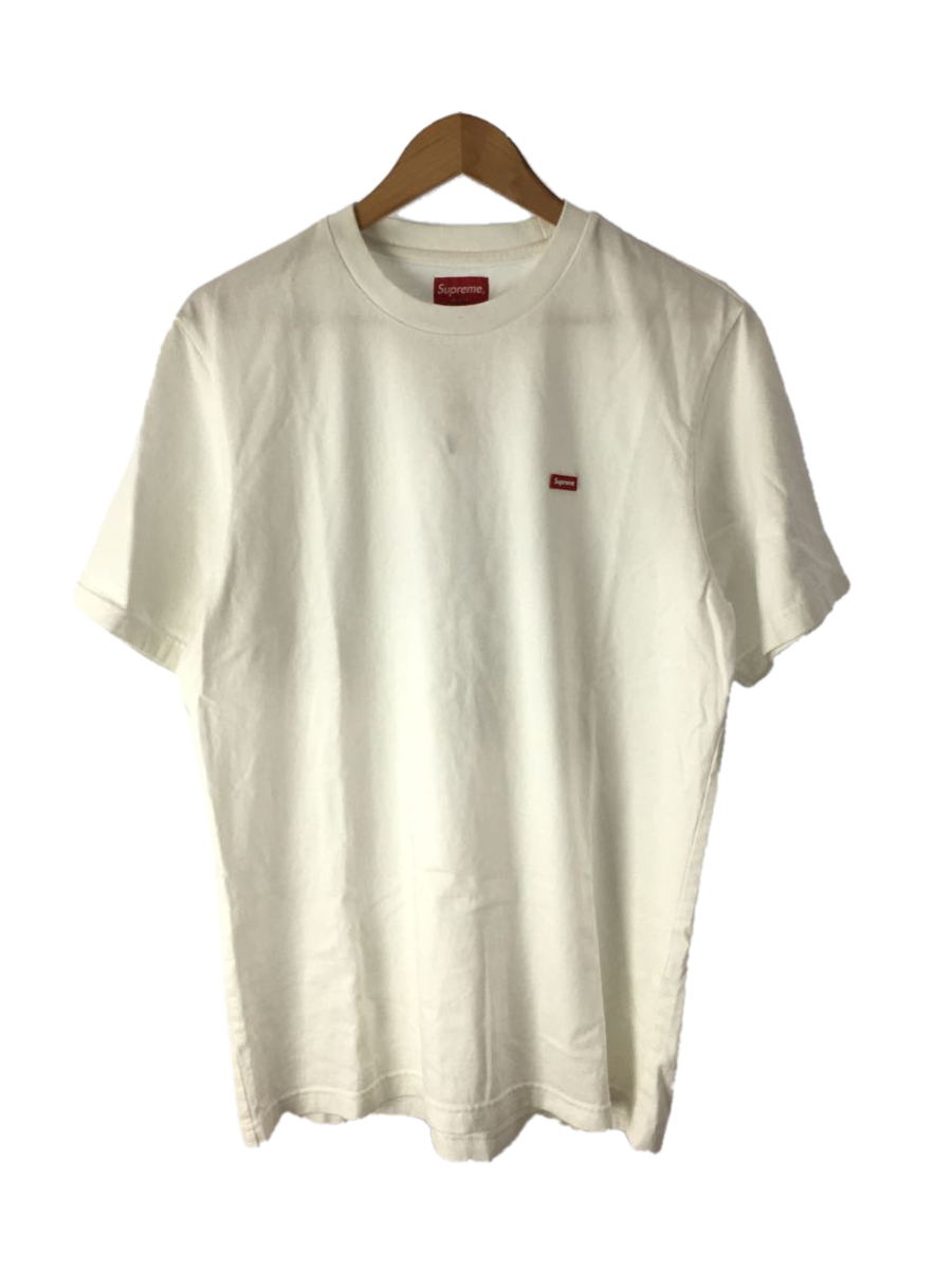 Supreme◇ラバー/small box logo tee/Tシャツ/M/コットン/WHT/ www