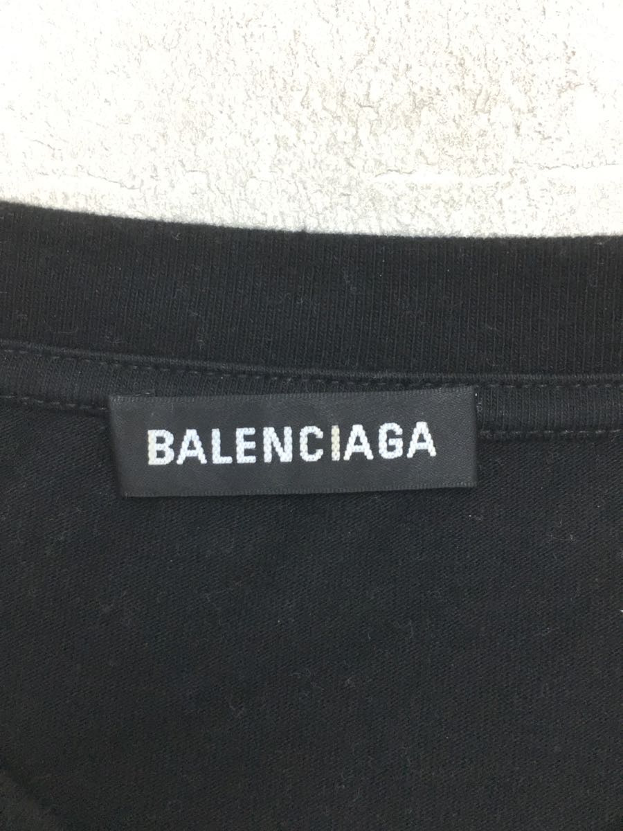 BALENCIAGA◇Tシャツ/L/コットン/BLK/CREWラージフィットT/20AW | www