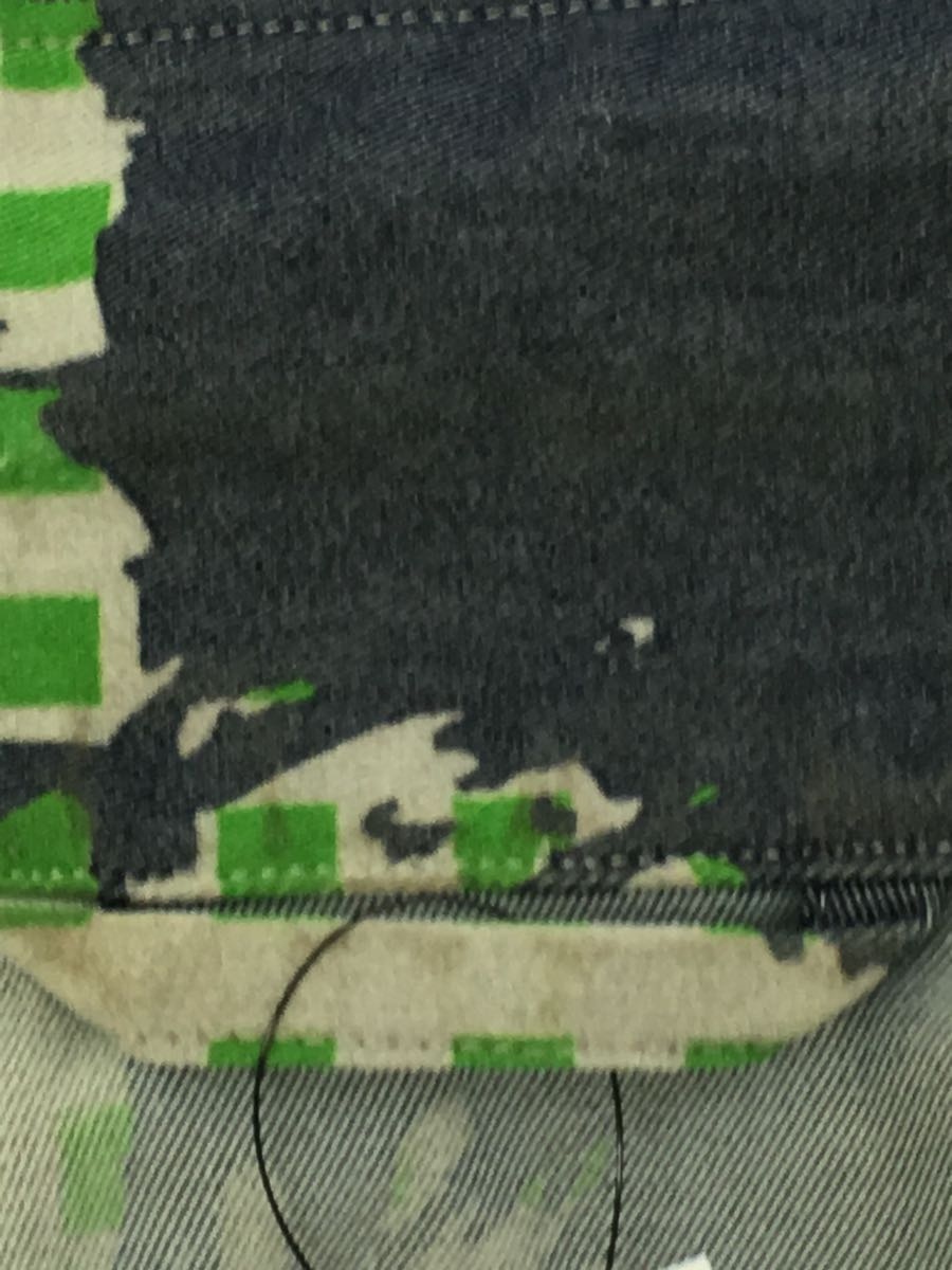 HOMME PLISSE ISSEY MIYAKE◇21SS/BURNT-OUT PRINTED DENIM/ジャケット