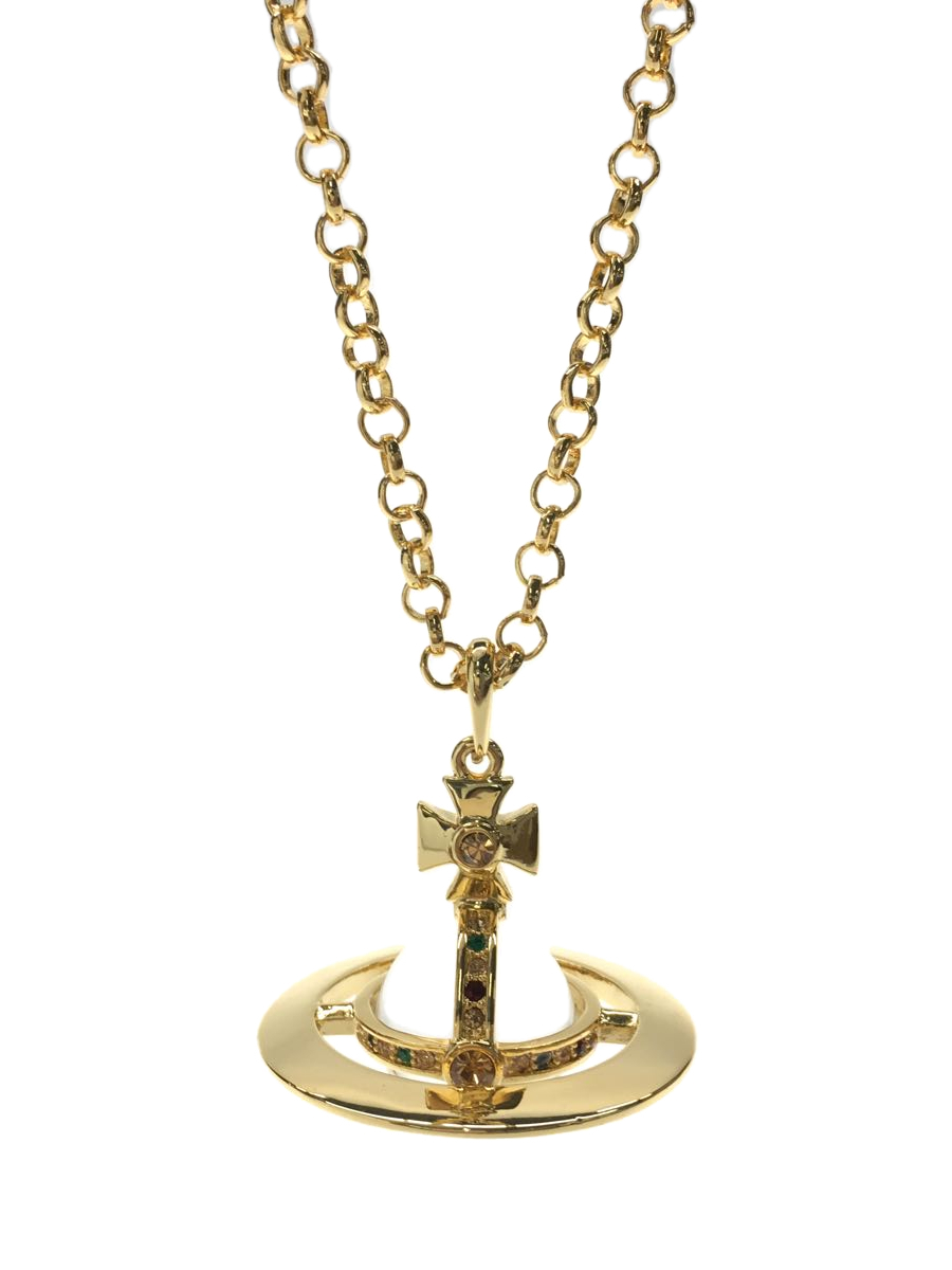 Vivienne Westwood◇ビッグオーブ/ネックレス/GLD/トップ有