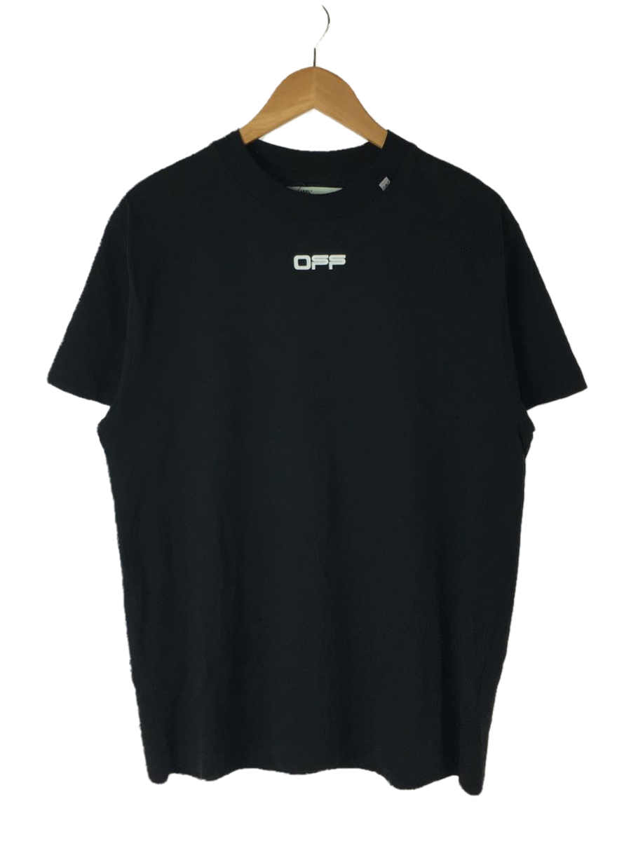 OFF-WHITE◇オフホワイト/Tシャツ/XXS/コットン/ブラック/プリント