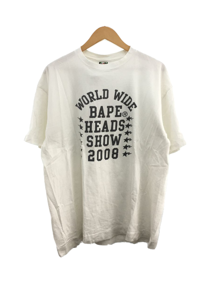 A BATHING APE◇Tシャツ/XL/コットン/WHT - healthline-store.com