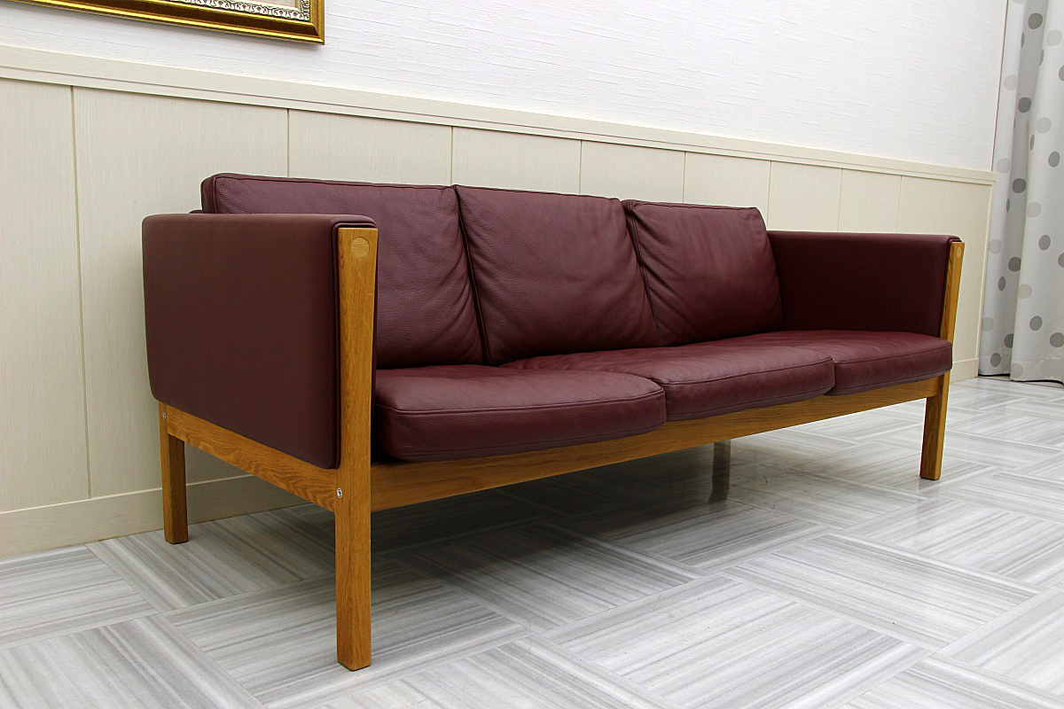 品 CarlHansen&Sonカールハンセン&サン CH163 ソファ 3P 三人掛け クーポンで半額 展示品 カールハンセンサン ウェグナー CH163 3人掛けソファ デンマーク トリプルソファ