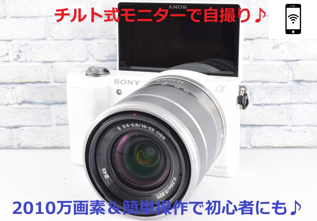 ☆超美品☆自撮り☆スマホ転送☆簡単操作☆2010万画素☆ソニーα5000