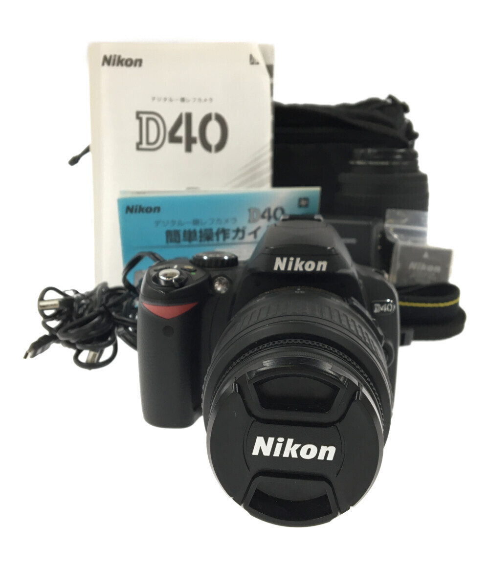 訳あり ニコン デジタル一眼レフカメラ D40X ダブルズームキット Nikon