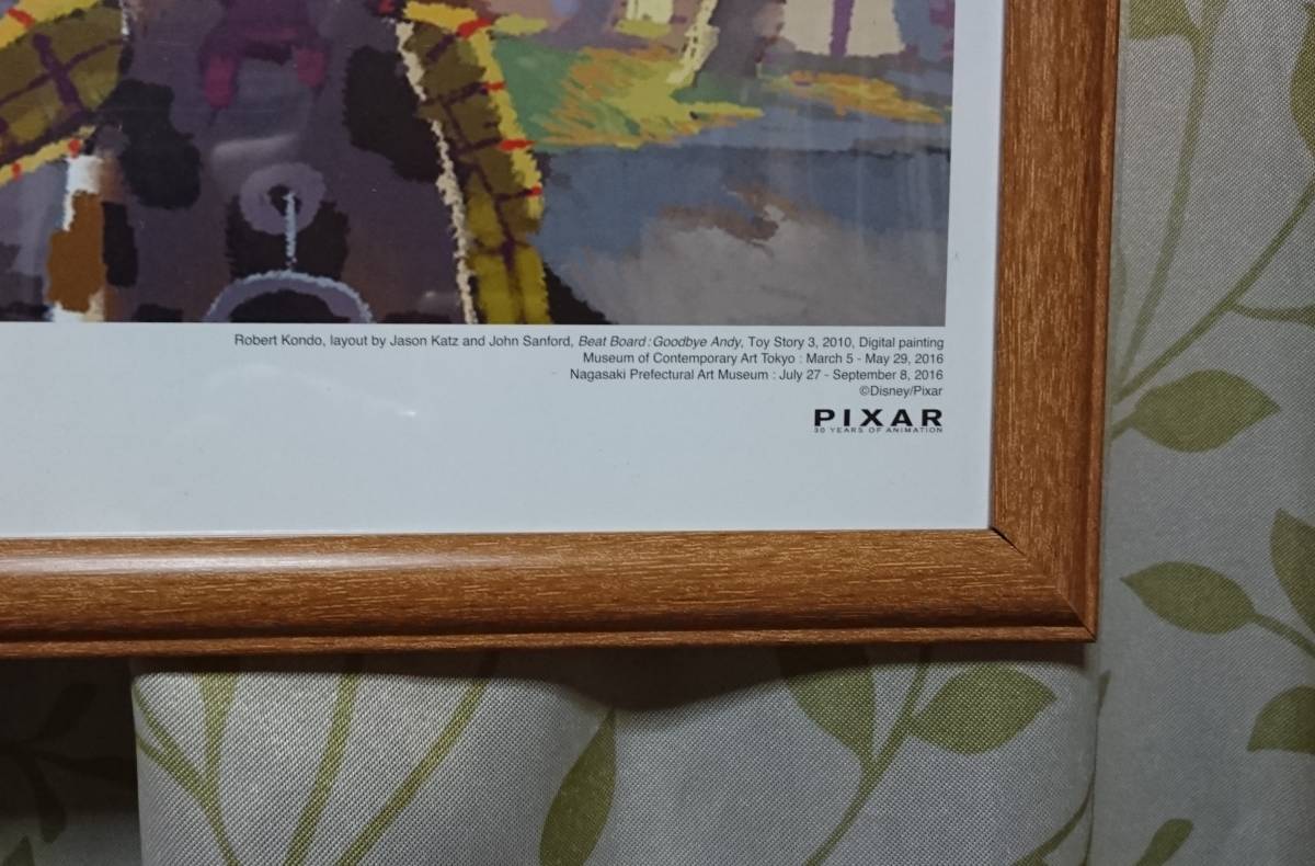 ディズニー PIXAR Story Toy イラスト インテリア コレクション トイ 直販廉価 額入 絵画 大サイズ 絵画/タペストリ