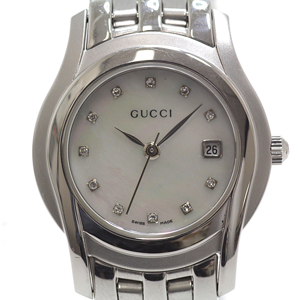 GUCCI グッチ レディース腕時計 Gクラス クラシック 5500L ホワイト