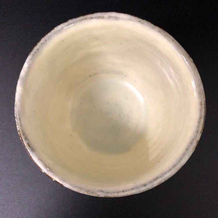 勇70）萩焼　清水啓功　粉引き　面取り湯飲み　湯呑み　茶器　煌雪窯　古萩再現　未使用新品　同梱歓迎【十二代三輪休雪　三輪龍作　師事】_画像5