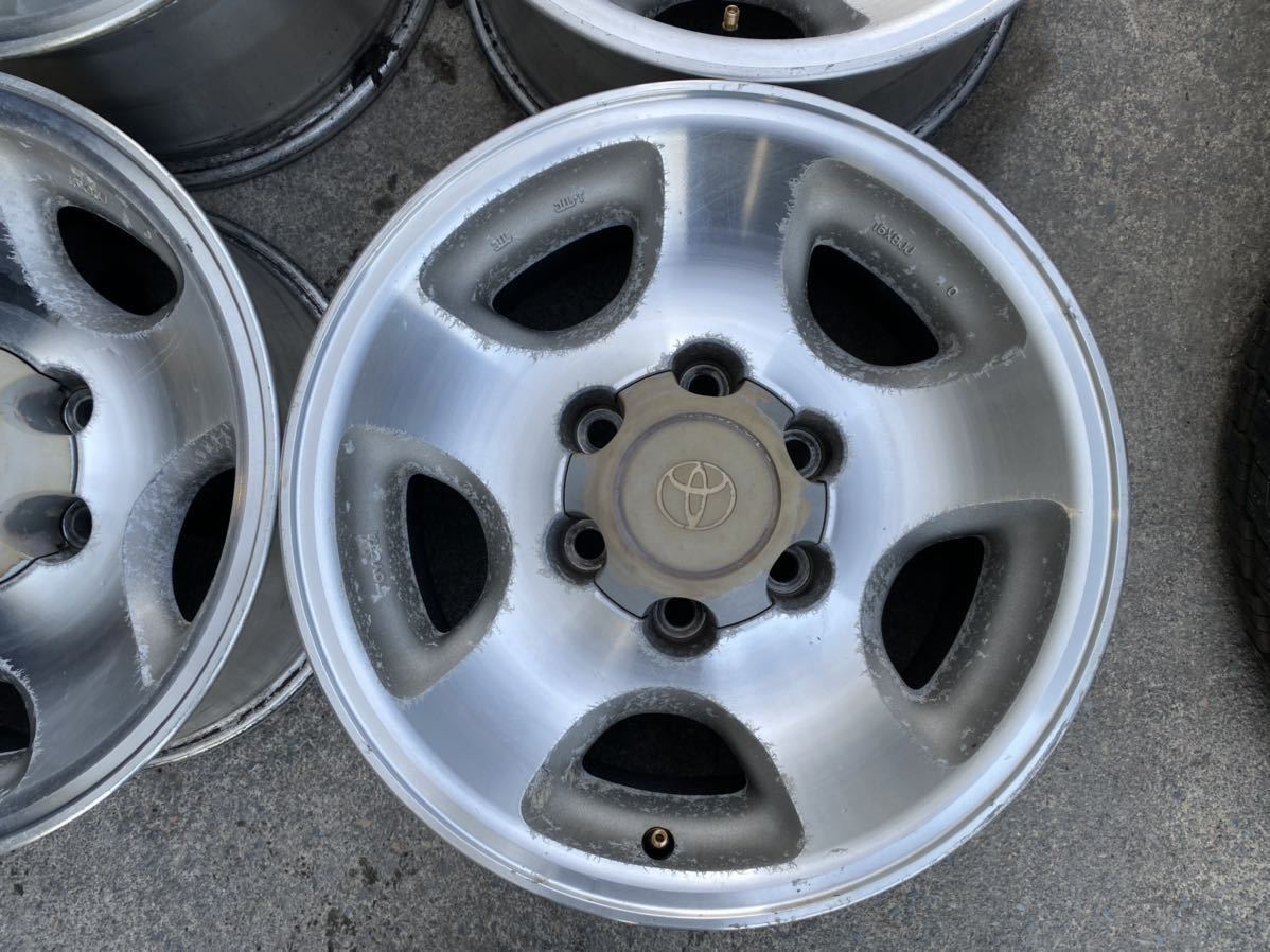 ンでお】 ヤフオク! - トヨタ ランクル80 純正 アルミホイル 16x8JJ オ