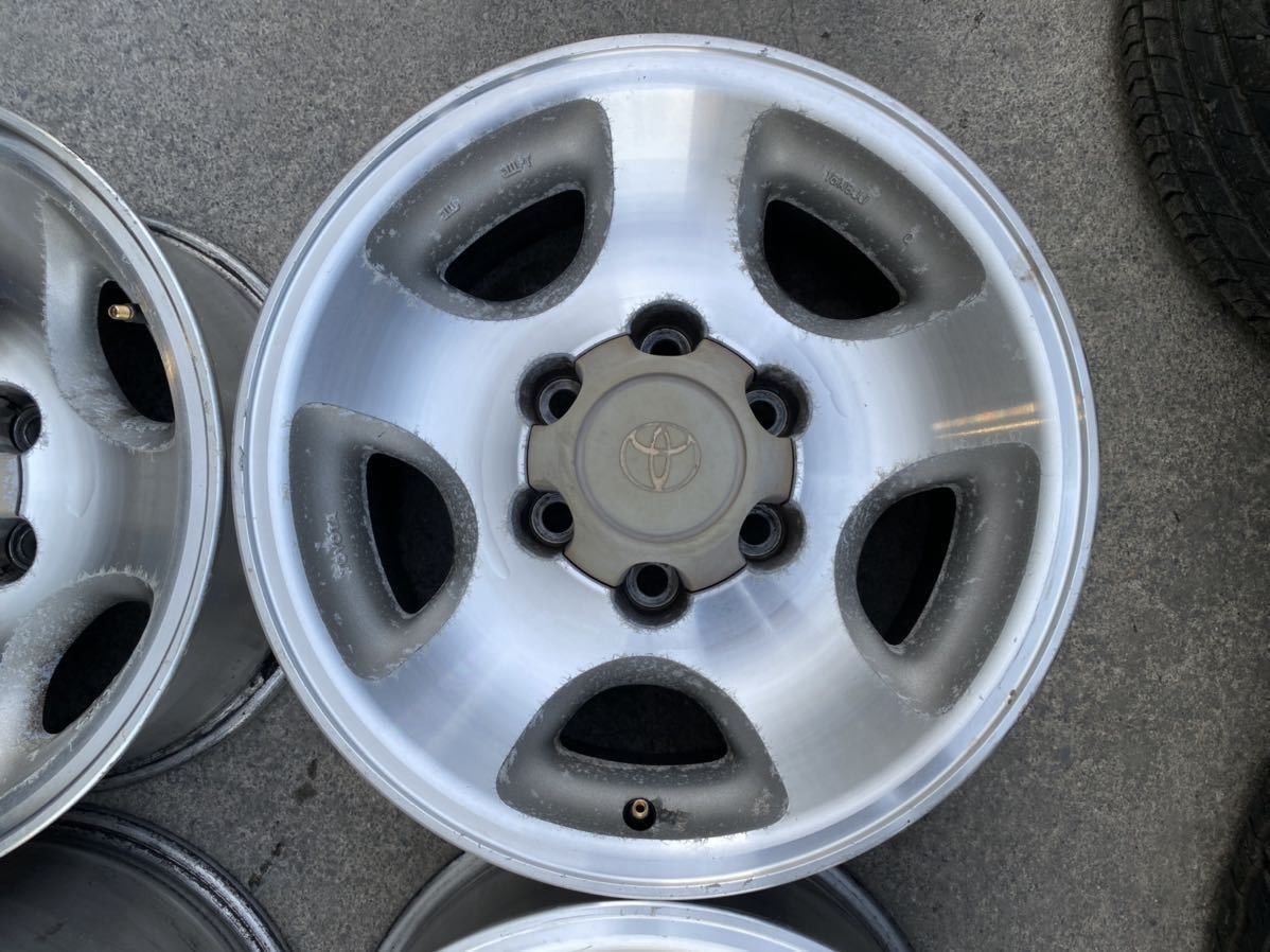 ンでお】 ヤフオク! - トヨタ ランクル80 純正 アルミホイル 16x8JJ オ