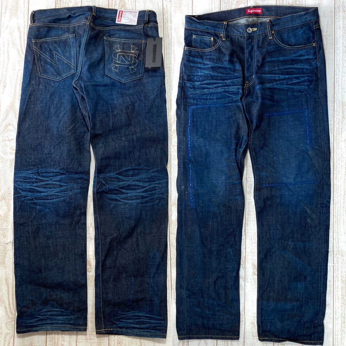 美品 Supreme NEIGHBORHOOD Rigid Savage Denim XL シュプリーム 美品 Supreme NEIGHBORHOOD Rigid Savage Denim XL シュプリーム