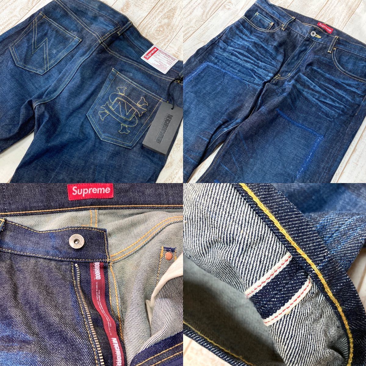 美品 Supreme NEIGHBORHOOD Rigid Savage Denim XL シュプリーム 美品 Supreme NEIGHBORHOOD Rigid Savage Denim XL シュプリーム
