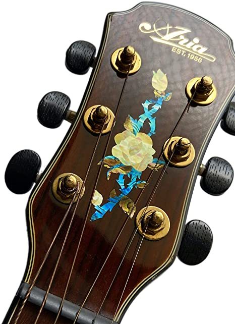 薔薇 ギターヘッド おしゃれ かっこいい インレイ ウクレレ カスタマイズ ギター ステッカー ストライプ ロゼッタ 楽器 簡単 商品追加値下げ在庫復活 インレイ