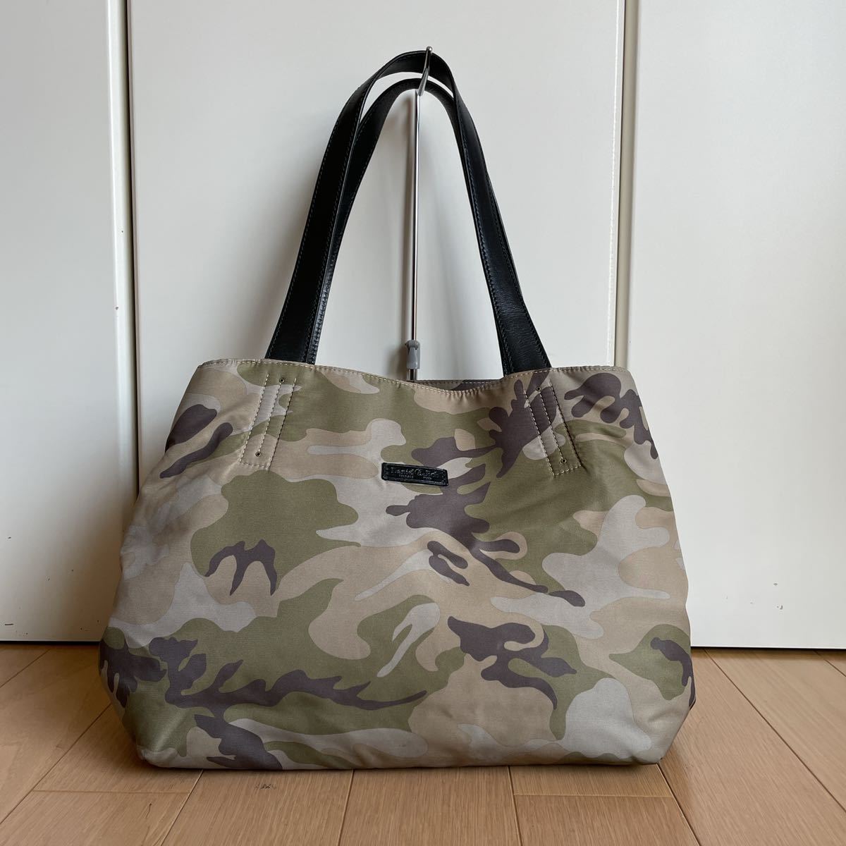 最終価格　ナノユニバース別注Daniel＆Bobダニエル&ボブTROTA-CAMO カモフラトートバッグ中古_画像1