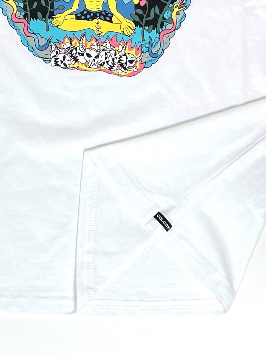 VOLCOM ボルコム AF022207WHT メンズ XXL（3L）サイズ 半袖Tシャツ プリントティー ホワイト色 大きい服 Tee ヴォルコム 新品即決 送料無料_画像5