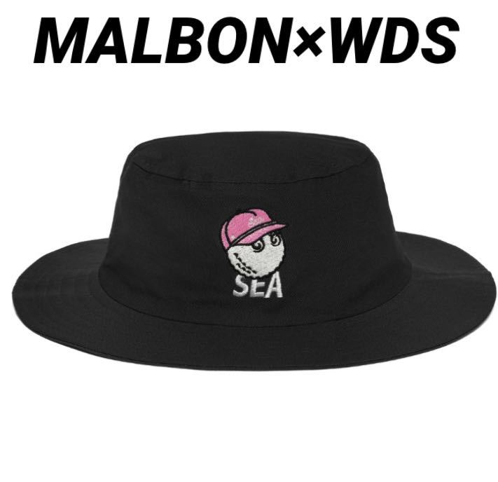 超爆安 BUCKET WDS x MALBON HAT sea and マルボンwind - サファリ 