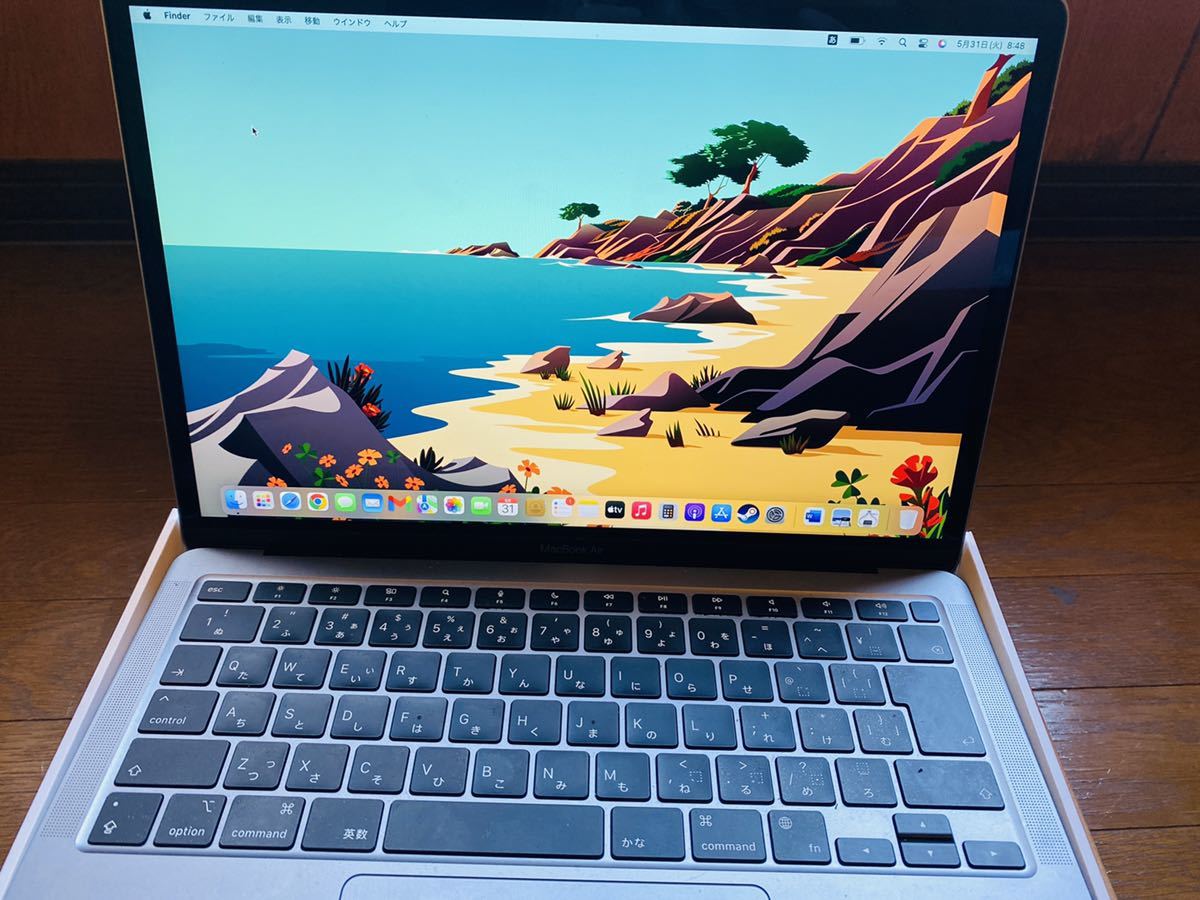 MacBook Air m1 apple care 2024年6月6日まで保証8gb 512gb www