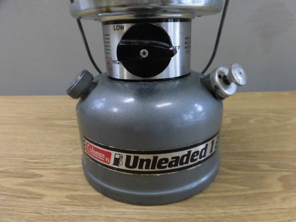 コールマン・ランタン・Coleman Unleaded 1 Model 282-700J・1990年7月製造品・ ビンテージ・外装良好・動作未確認・現状にて 8