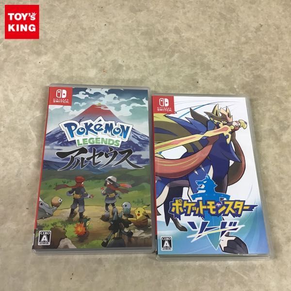 1円～ Nintendo Switch ソフト Pokemon LEGENDS アルセウス、ポケットモンスター ソード / ポケモン_画像1