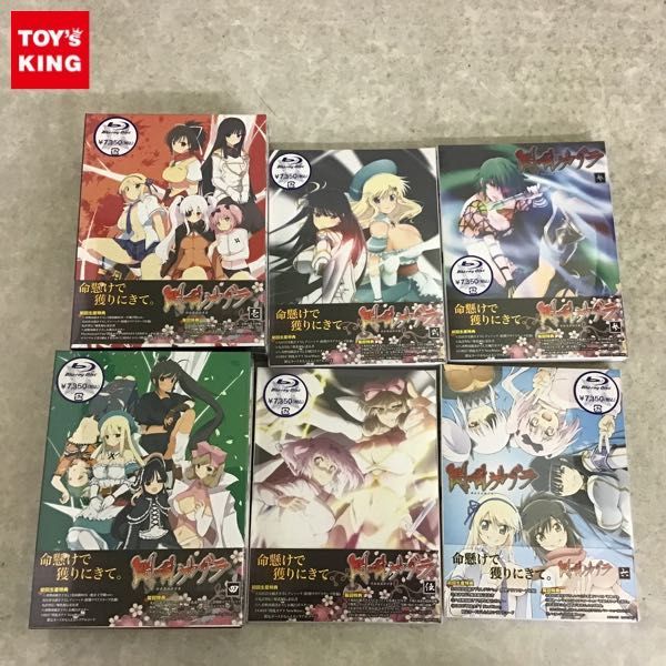 1円~ 未開封 初回限定生産 Blu-ray 閃乱カグラ 1-6巻 全巻セット / BD