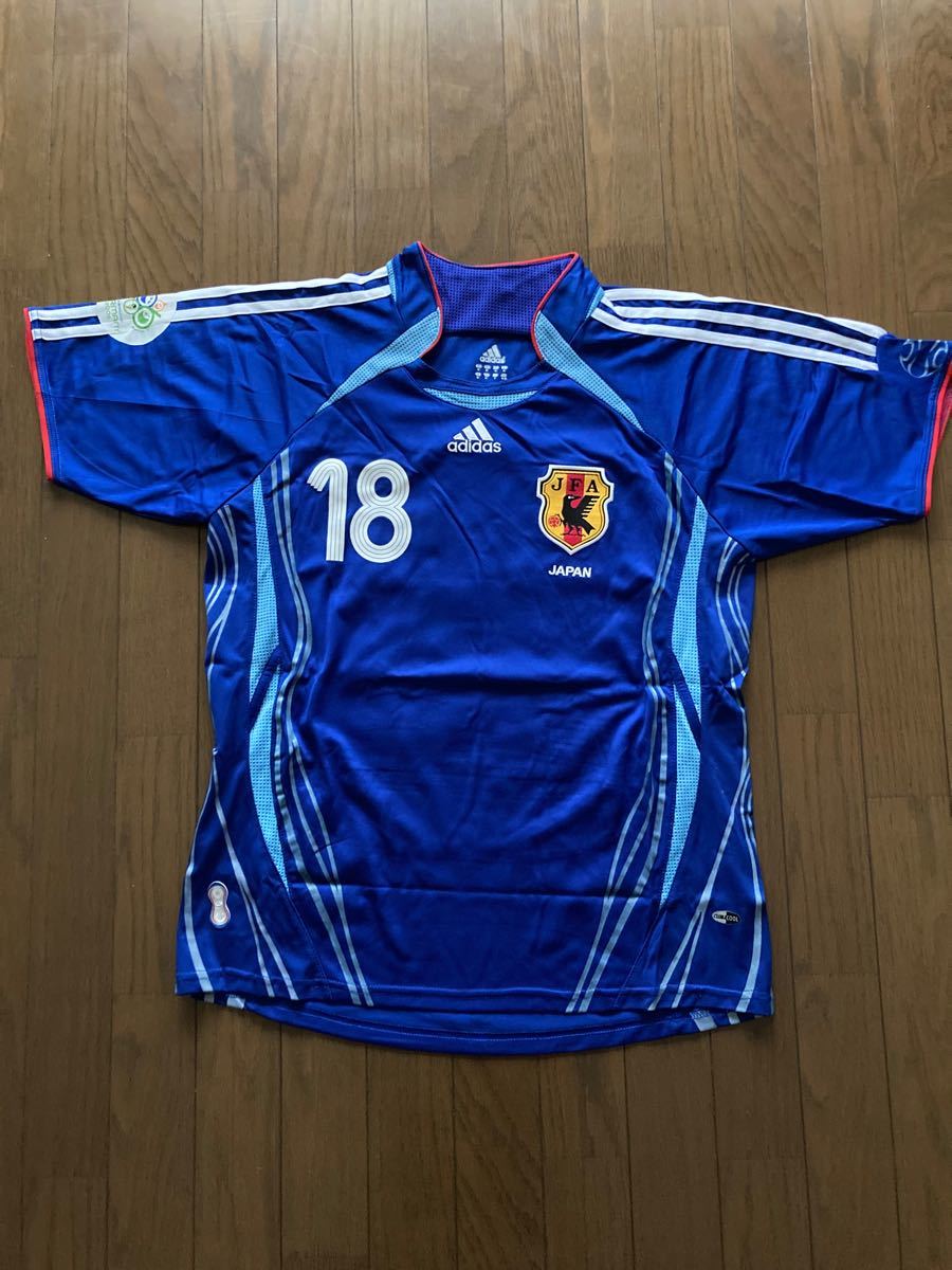 サッカー日本代表ユニフォーム 2006年ワールドカップドイツ大会モデル(ホーム) 背番号18 小野伸二選手