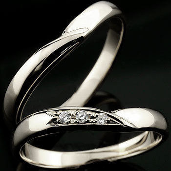 出産祝い  マリッジリング 結婚指輪 ペアリング キュービックジルコニア カップル ストレート シルバー キュービックジルコニア
