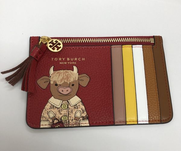TORY BURCH トリーバーチ アニマル柄 カードケース パスケース レザー ゴールド金具 レディース レッド系 product details  | Proxy bidding and ordering service for auctions and shopping within Japan  and the United States - Get the latest