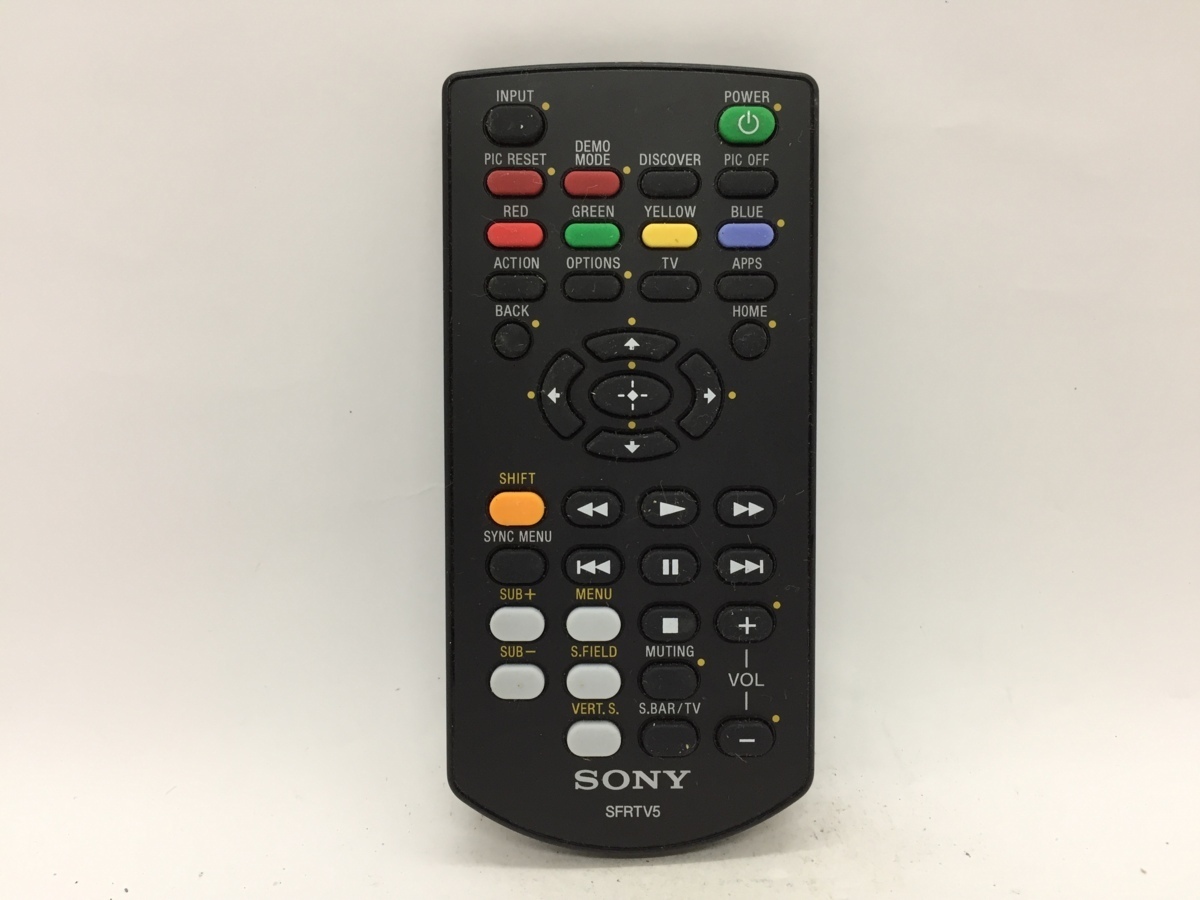 SONY　オーディオリモコン　SFRTV5　中古品T-7690_画像1