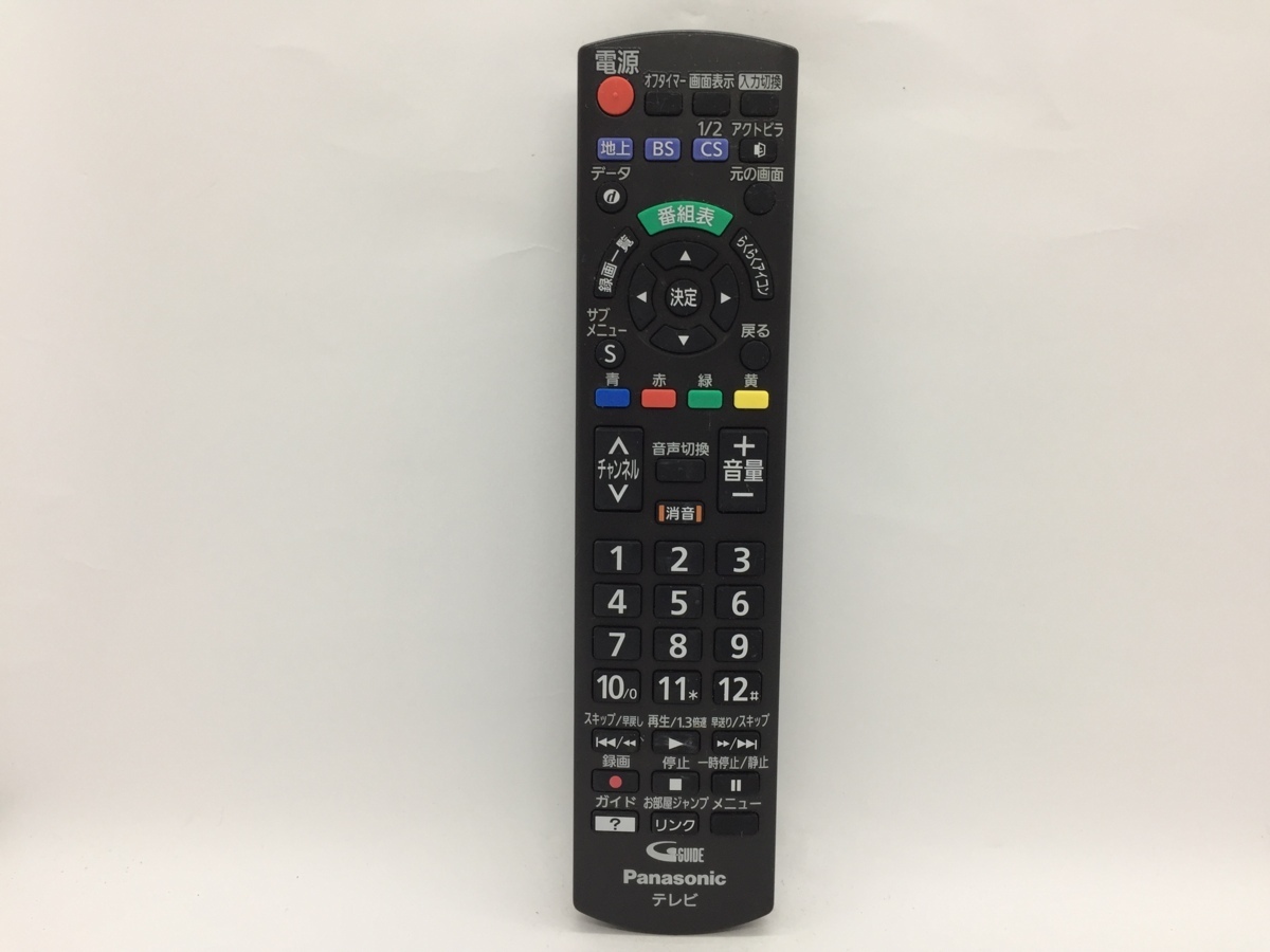 パナソニック　リモコン　N2QAYB001017　中古品T-6383_画像1