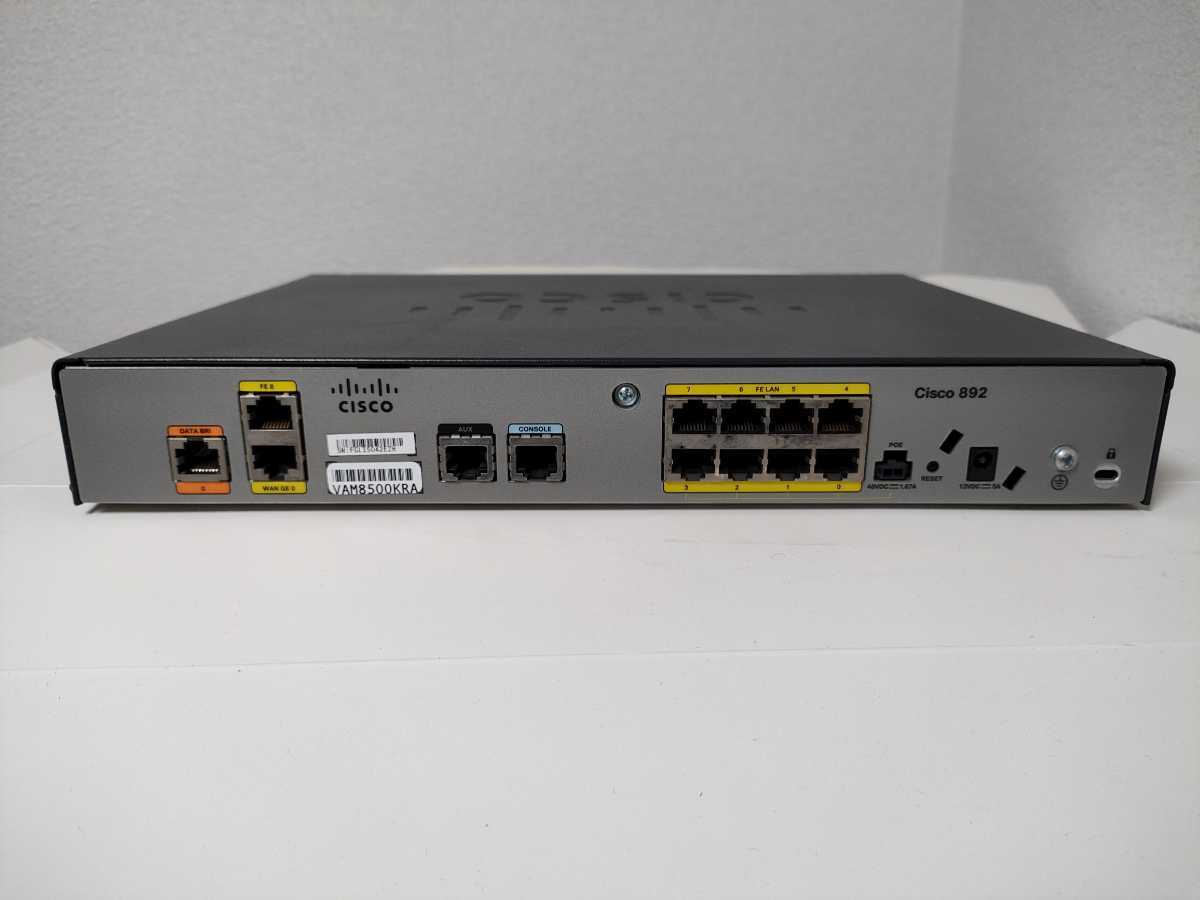 Cisco892J K9 D512M F256M サービス統合型ルーター 正規 D512M