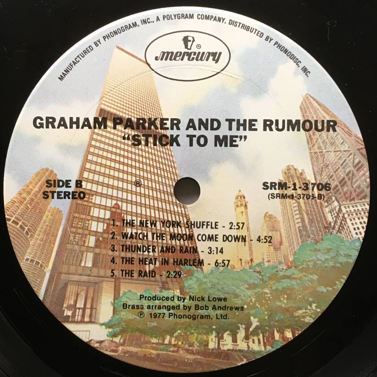 Graham Parker And The Rumour グラハム・パーカー 「Stick To Me スティック・トゥ・ミー」アメリカ盤_画像4