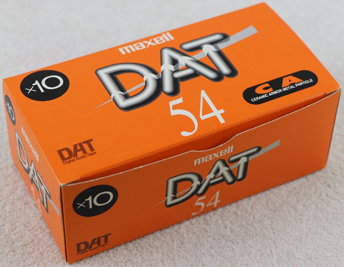 S♪未使用品♪DATテープ 10本パック 『DM54D・10』 メーカー：maxell/マクセル 54分 セラミックアーマ・メタル磁性体採用 ※テープは未開封