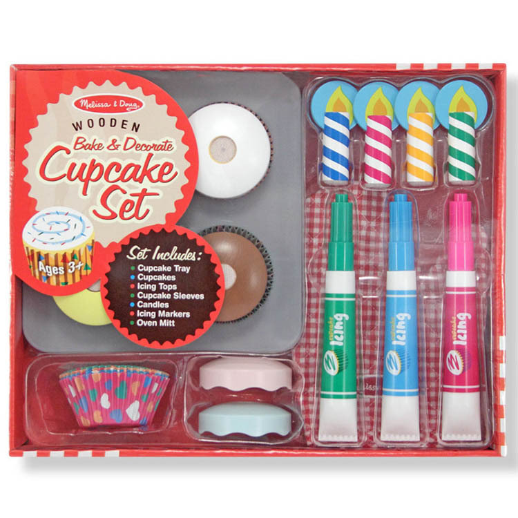  Melissa &dag deco rate cupcake 3 -years old from playing house ... playing toy meal toy wooden Melissa and Doug 3954