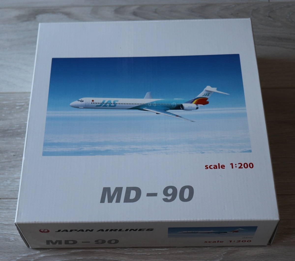 1円スタート 日本航空 JAS MD-90 1/200 ミニチュアモデル 日本エア 