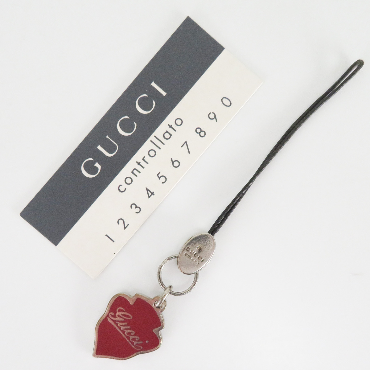  quality iko-[ Gucci ] GUCCI Logo plate strap red used 