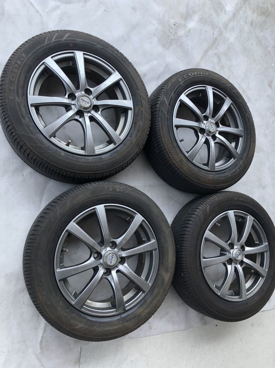 素晴らしい外見 175/65R15☆BS夏タイヤ☆アルミホイール付き☆アクア等