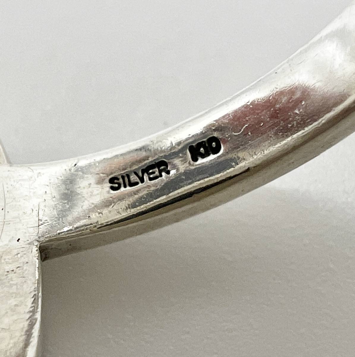 agete アガット SILVER K10 リング マーカサイト 11号_画像7