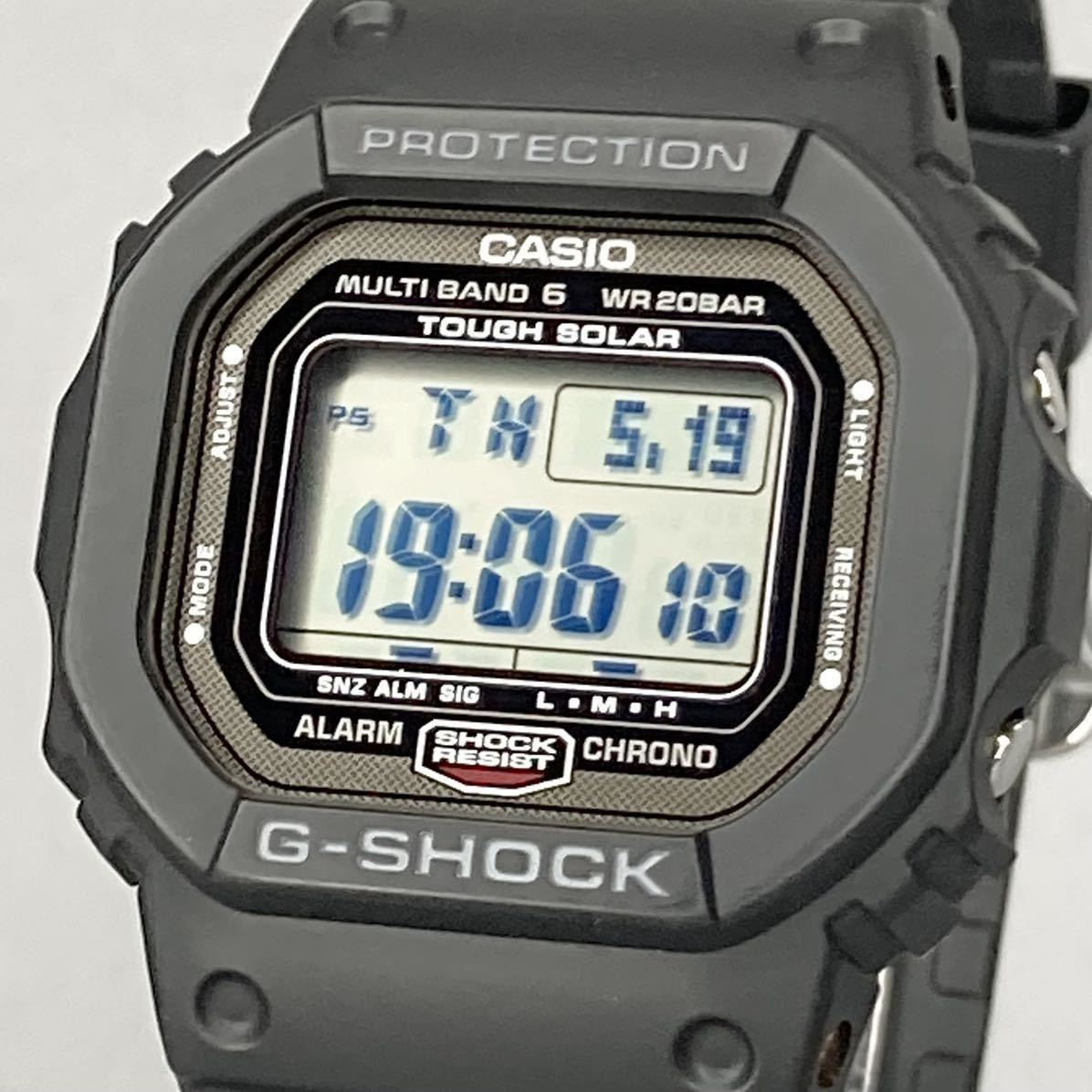 極美品G-SHOCK GW-5000-1JF タフソーラー 電波受信 電波ソーラー