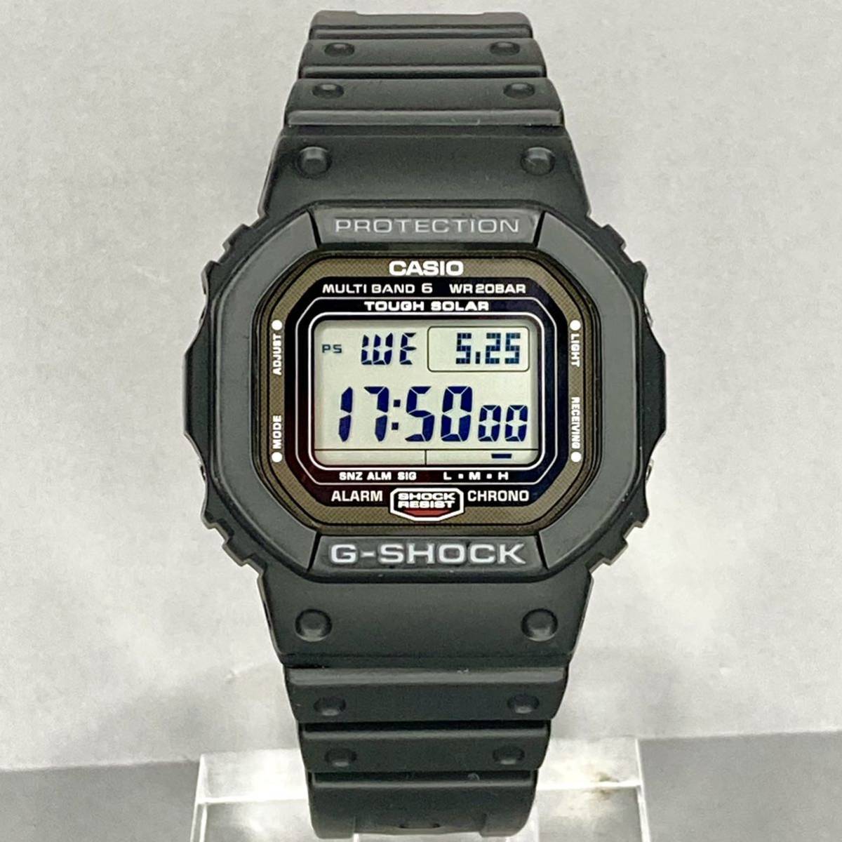 美品 箱説タグ付G-SHOCK GW-5000-1JF タフソーラー 電波受信 電波