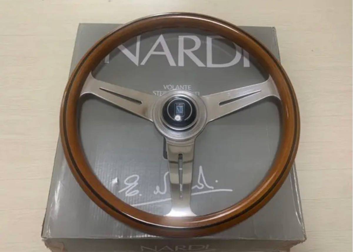 7円スタート！！！NARDI classic ウッドステアリング 36.5 旧車 当時物