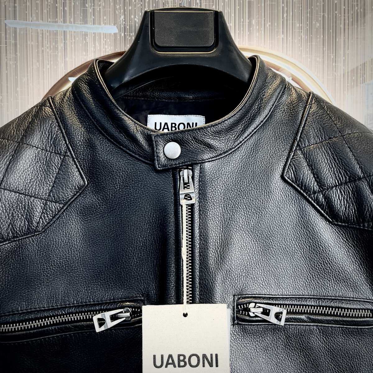 今季 最高級限定 UABONI ユアボニ レザージャケット EU製 フランス 