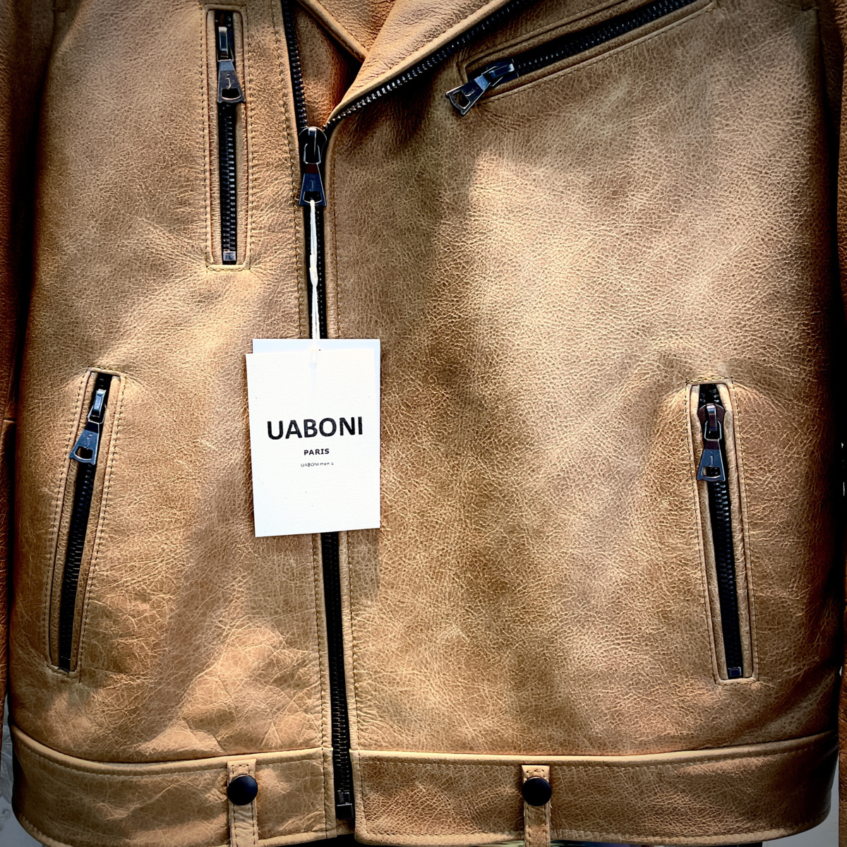 最高級限定◇UABONI*Paris*ユアボニ*レザージャケット*EU製*フランス
