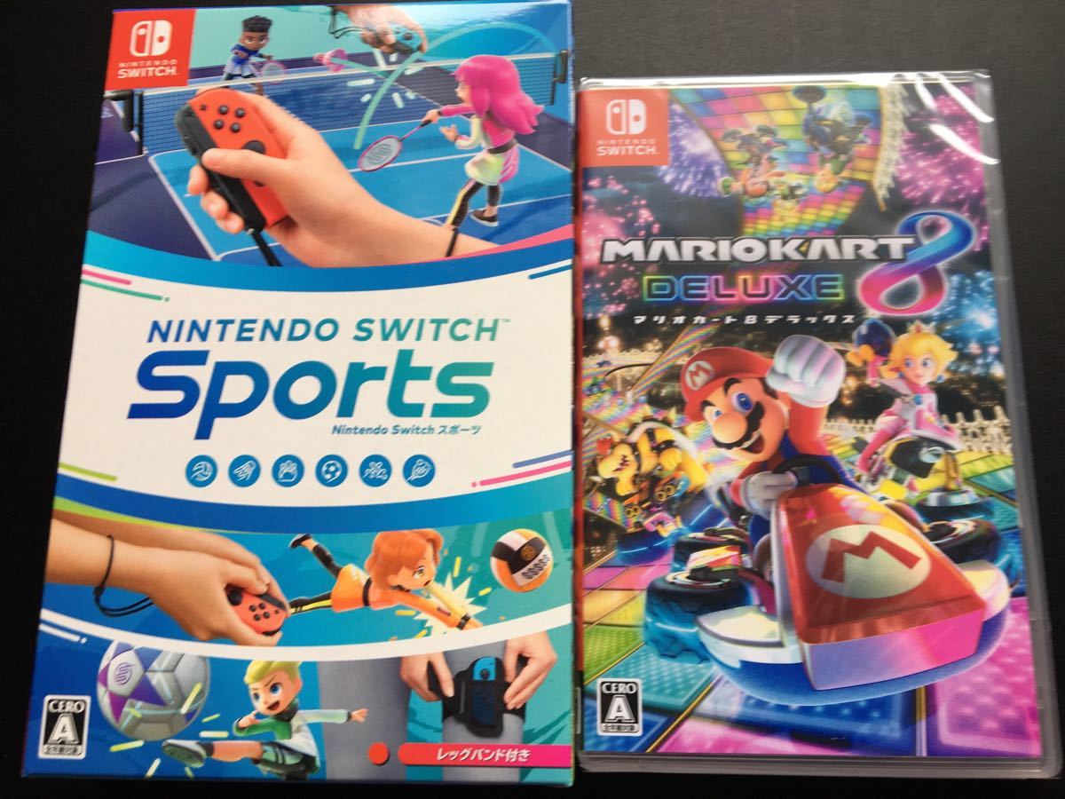 3日以降発送 新品シュリンク未開封 Nintendo Switch Sports + マリオカート8デラックス セール価格 Switch 新品未開封 マリオカート8 & Sports 携帯用ゲームソフト