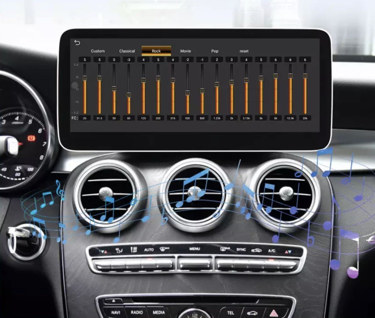 メルセデス・ベンツCクラスGLCクラスVクラス W205/X253/W446用 Carplay