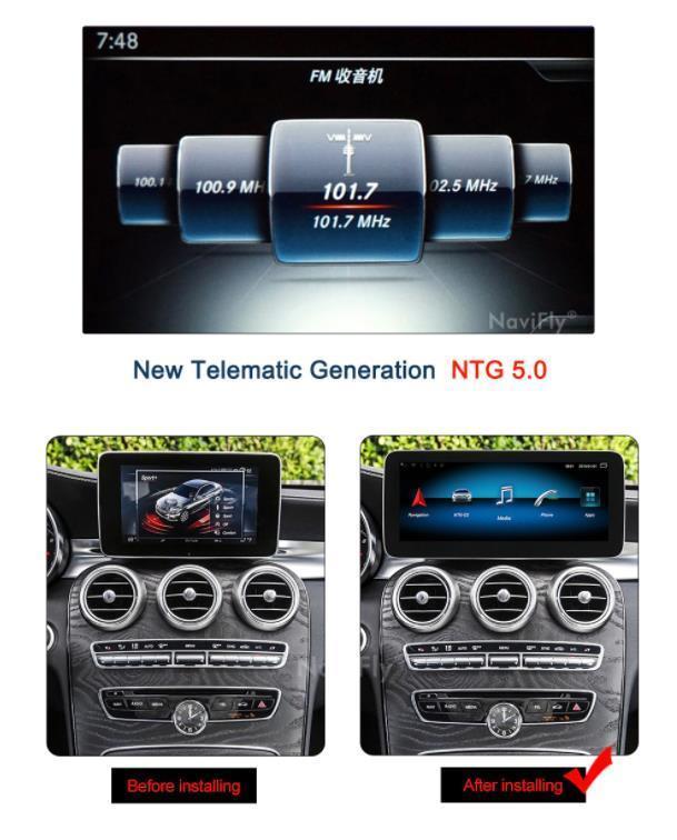 メルセデス・ベンツCクラスGLCクラスVクラス W205/X253/W446用 Carplay