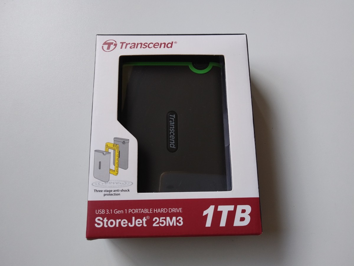 【新品未開封】Transcend TS1TSJ25M3S　ポータブルHDD  外付けHDD