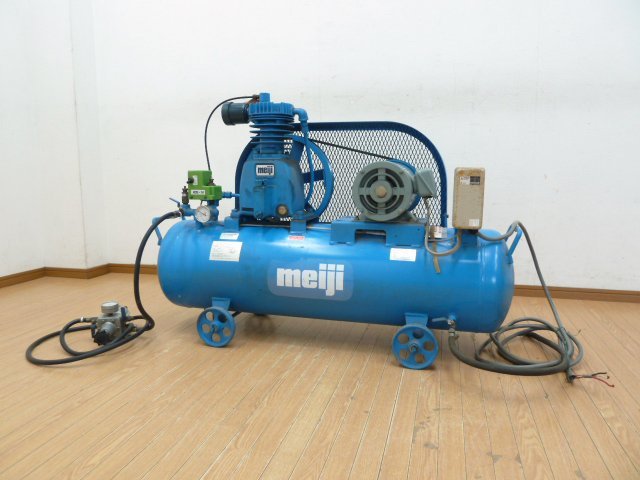 明治 エアーコンプレッサー G-15CK 1.5kw 2馬力 三相 200V 明治 エアーコンプレッサー G-15CK 1.5kw 2馬力 三相 200V