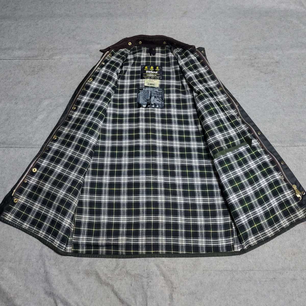 ミント 90s 希少サイズ 36 バブアー ゲームフェア セージ Barbour