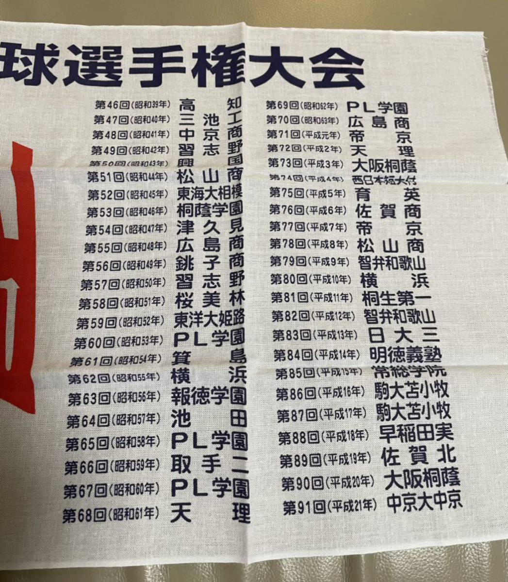 送料込　未使用品　第92回全国高校野球選手権大会　記念　手ぬぐい　朝日新聞社　日本高野連 手拭い _画像5