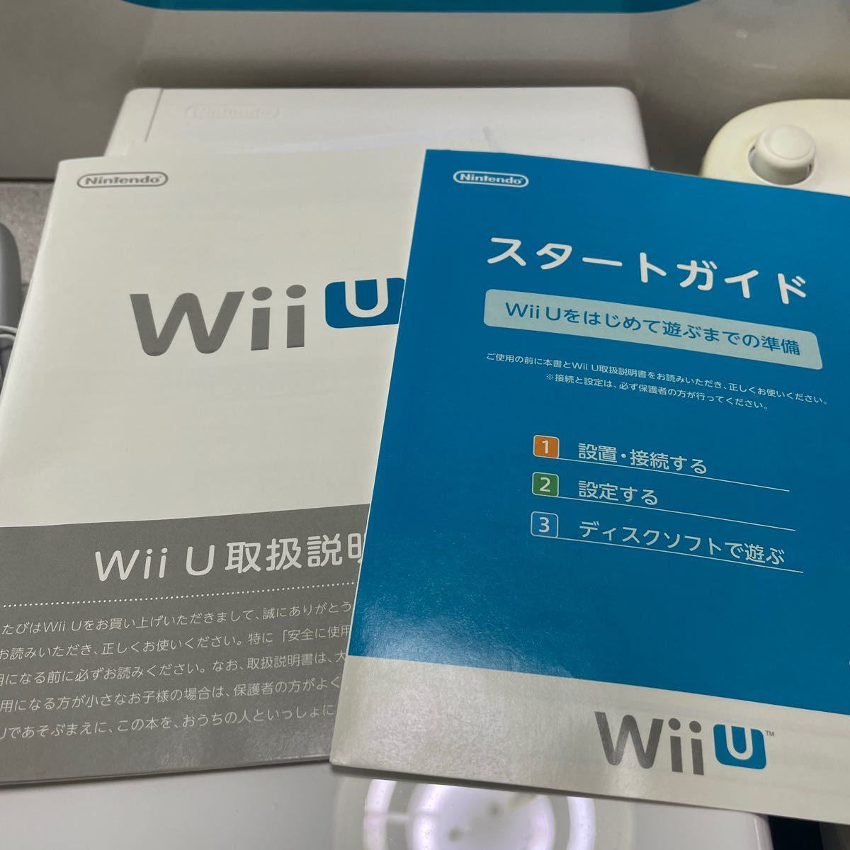 WiiU 32GB プレミアムセット センサーバー リモコン２個 カラオケマイク スーパーマリオメーカー